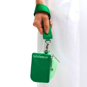 Lululemon Green Wristlet Pouch